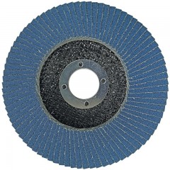 Disc lamelar frontal inox KT29,dimensiuni 125x22.23 mm, granulatie  80