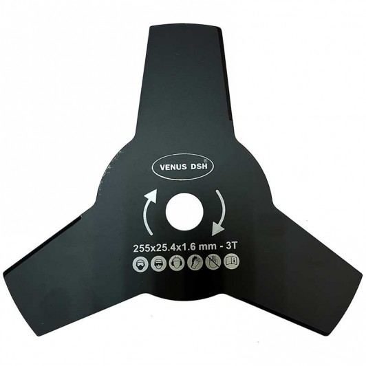 Disc cosire pentru motocoasa,dimensiuni,255x25.4x1.6 mm,3T