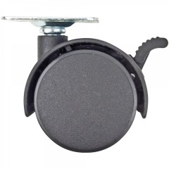 Set 4 roti mobila plate plastic, frana,40 mm