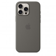 Husa sillicon Apple Stone Grey pentru iPhone 16 Pro max