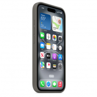 Husa sillicon Apple Stone Grey pentru iPhone 16 Pro max