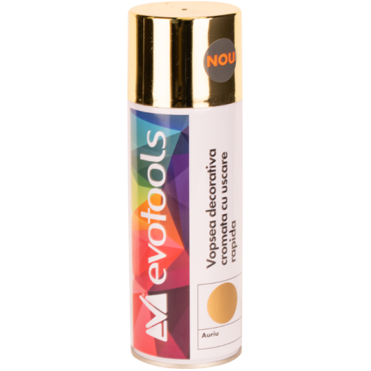 Spray vopsea crom auriu Spray vopsea crom auriu