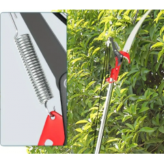 Foarfeca  pentru taiat crengi la inaltime cu coada telescopica de pana la 3 metrii