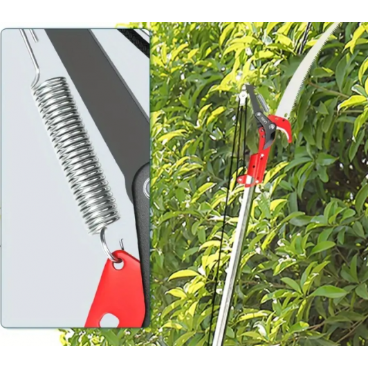 Foarfeca  pentru taiat crengi la inaltime cu coada telescopica de pana la 3 metrii