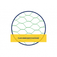 Plasa Rabitz Zn plastifiata 1X10 m - 3/4'' (19 MM) X 1.0/0.6 MM