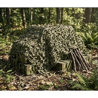 Plasă de camuflaj  model frunze latime 1,5m,lungime 3 metrii
