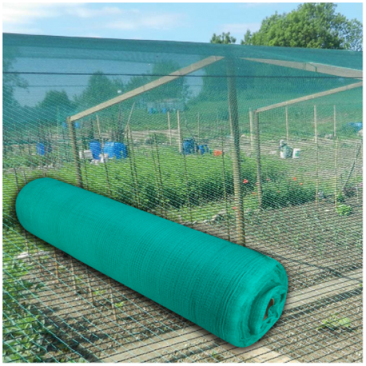 Plasa antigrindina, umbrire 4 m x 50 m lungime, greutate 60 g/mp, culoare verde, margini intarite