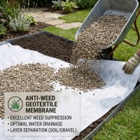 Membrana geotextil 1.6 x 100 M, antiburuieni, densitate 23 G/MP, ideal pentru gradini pavaje si alei