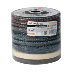 Set 11discuri abrazive diametru exterior 125 mm Set 11discuri abrazive diametru exterior 125 mm