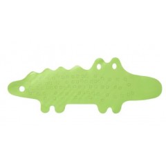 Covoras cada, antiaderent, model crocodil, 90x33 cm, verde