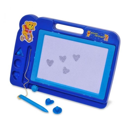 Tabla magnetica educativa cu creion pentru desenat si scris, 32x22 cm