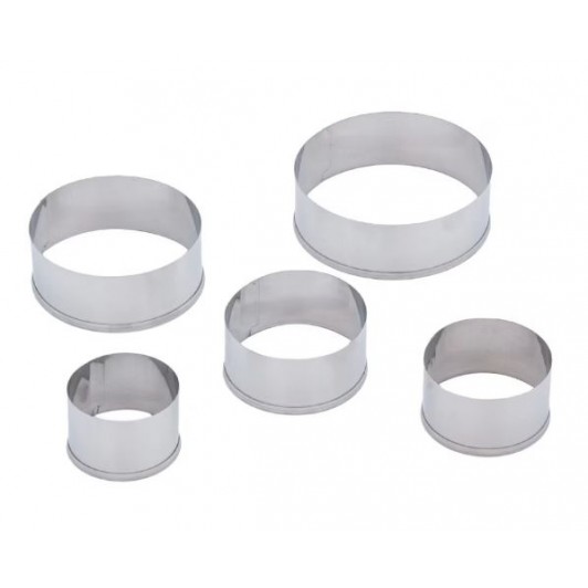 Set 5 buc, forma metalica, rotund, diverse dimensiuni