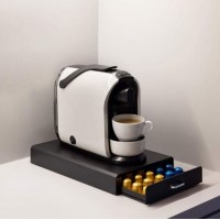 Suport organizator, tip sertar, 50 capsule cafea Nespresso, 40x24x6 cm