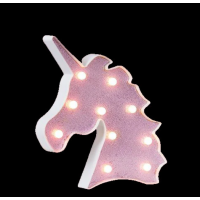 Lampa de veghe cu lumina ambientala led - unicorn roz