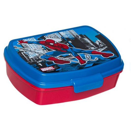 Caserola alimente, pentru copii, model Spiderman, 500ml