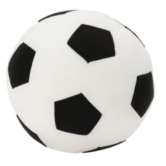 Jucarie de plus, minge de fotbal, alb-negru, 20 cm