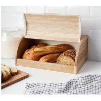 Cutie depozitare paine, din lemn, 40 x 27,5 x 16,5 cm