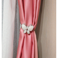 Brosa eleganta cu magnet, pentru perdea sau draperie, model fluture, 20 cm