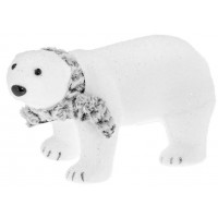 Figurina decorativa din spuma, model  urs polar, 29 cm