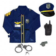 Costum agent de politie, accesorii incluse, 3 ani+