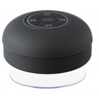 Boxa Bluetooth rezitenta la apa, 3W cu Lumina LED si Ventuza, diametrul 9 cm