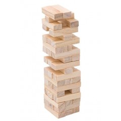 Joc Tumblin Tower, portabil, 45 de piese din lemn