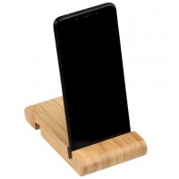 Suport din Bambus pentru Telefon Mobil si Tableta, 8x13 cm