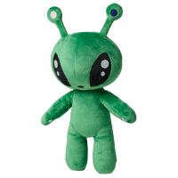 Jucarie de plus, model martian, verde, 35 cm