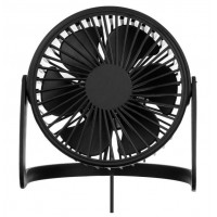 Ventilator de masa, plastic, negru, Ø14 cm