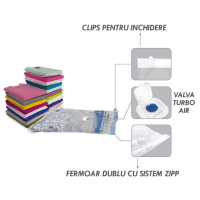 Set 3 saci vidat, pentru haine, pilote, perne, cuverturi, marimi 40x60cm, 60x80cm, 70x100 cm