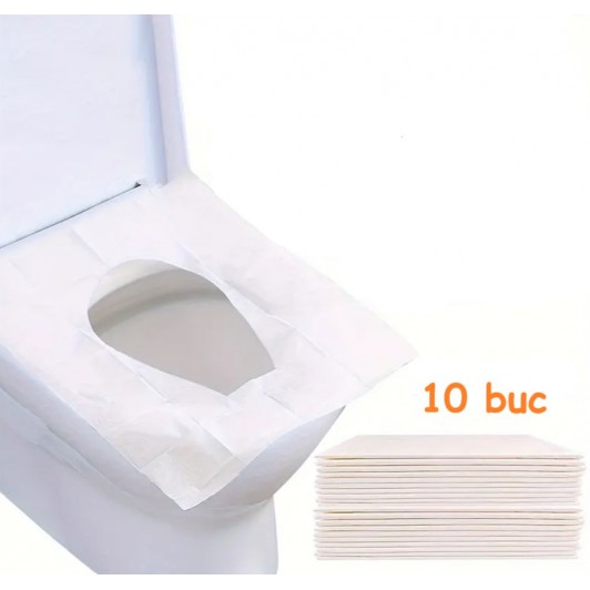 Protectie capac toaleta, din hartie, 10 buc