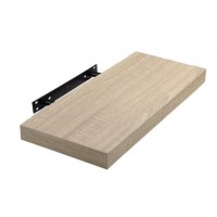 Polita suspendata 60x23.5x3.8 cm, MDF, nature, suport de prindere ascuns