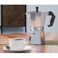 Espressor cafea tip Mocapot, din aluminiu, 17 cm