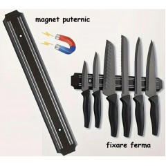 Bara magnetica pentru cutite, scule sau instrumente bricolaj, prindere in 2 suruburi, lungime 33 cm