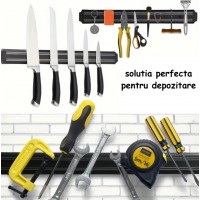 Bara magnetica pentru cutite, scule sau instrumente bricolaj, prindere in 2 suruburi, lungime 33 cm