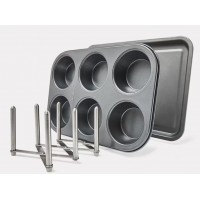 Suport reglabil din INOX pentru farfurii, tigai, capace si tocatoare, 50x14,5x10 cm