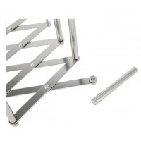 Suport reglabil din INOX pentru farfurii, tigai, capace si tocatoare, 50x14,5x10 cm