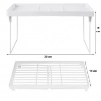 Etajera multifunctionala, dimensiuni: 30 x 14 x 16 cm, alb