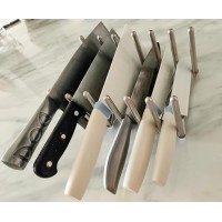 Suport reglabil din INOX pentru farfurii, tigai, capace si tocatoare, 50x14,5x10 cm