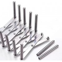 Suport reglabil din INOX pentru farfurii, tigai, capace si tocatoare, 50x14,5x10 cm