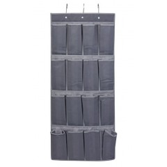 Organizator multifunctional, 16 buzunare, Textil, Gri