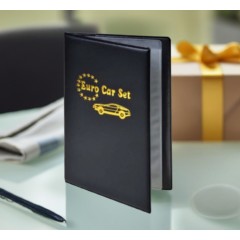 Husa cu protectie pentru acte auto, 18 x 11.5 cm, neagra