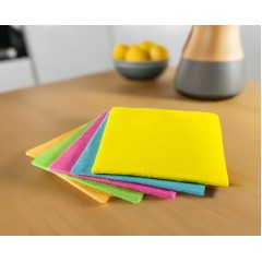 Set 5 lavete de curatare, multifunctionale, multicolor, 30 x 30 cm