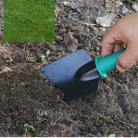 Set 5 accesorii pentru gradinarit, geanta depozitare inclusa, otel inoxidabil, 18.5 x 29.5 cm, verde
