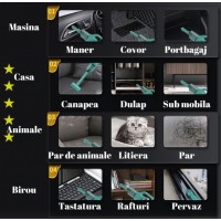 Aspirator Portabil fara Fir, Incarcare USB, Pentru Casa si Masina, Autonomie 45 min, Negru