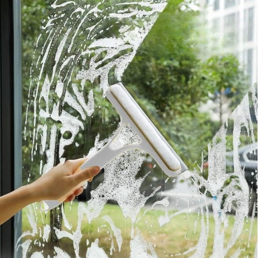 Racleta Curatare 3 in 1, Casa si Masina, Pulverizator Spray, Racleta Silicon, Burete, 21.5x25.7 cm