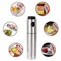 Pulverizator ulei, spray, material otel inoxidabil, manual, 100 ml, 17.7 x 4 cm, argintiu