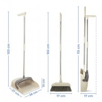 Set matura si faras cu coada, plastic/otel, depozitare verticala, 26x25.5x83 cm