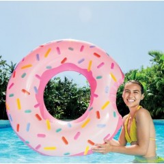 Colac de inot pentru adulti si copii cu varsta peste 9 ani, alb/roz, 94 cm