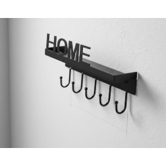 Cuier metalic, cu raft pentru depozitare, 6 carlige, 25x8x14 cm Cuier metalic, cu raft pentru depozitare, 6 carlige, 25x8x14 cm